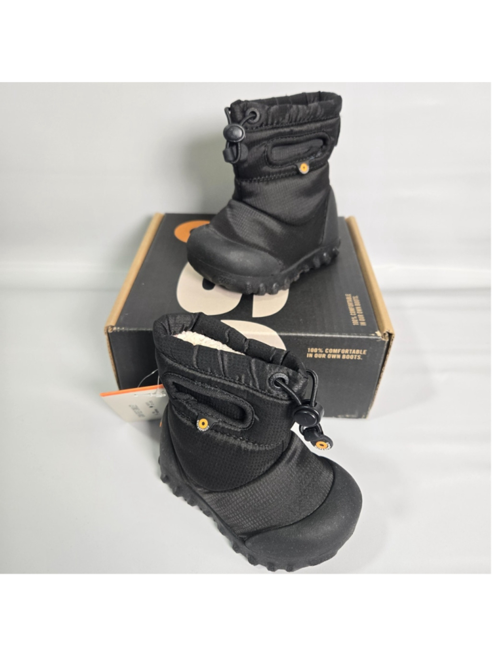 Bogs B-Moc Puff Winter Boots Kids 5 Black Waterproof Snow Boots Insulated NWT
